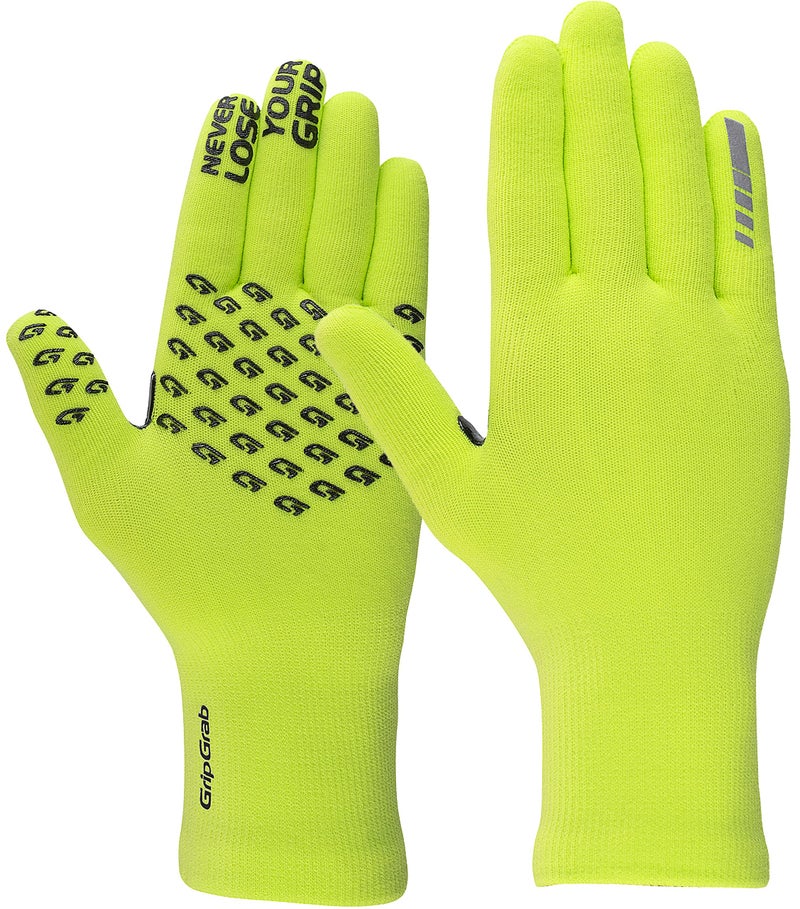 GripGrab Waterproof Knitted Thermal Cycling Gloves Winter Anti Slip Windproof Full Finger Rain Protection Bicycle Glove - Image 1